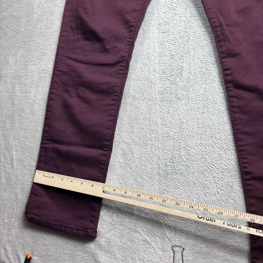 Banana‎ Republic Travel Jean 31x28* Slim Fit Mens Denim Pants Maroon
